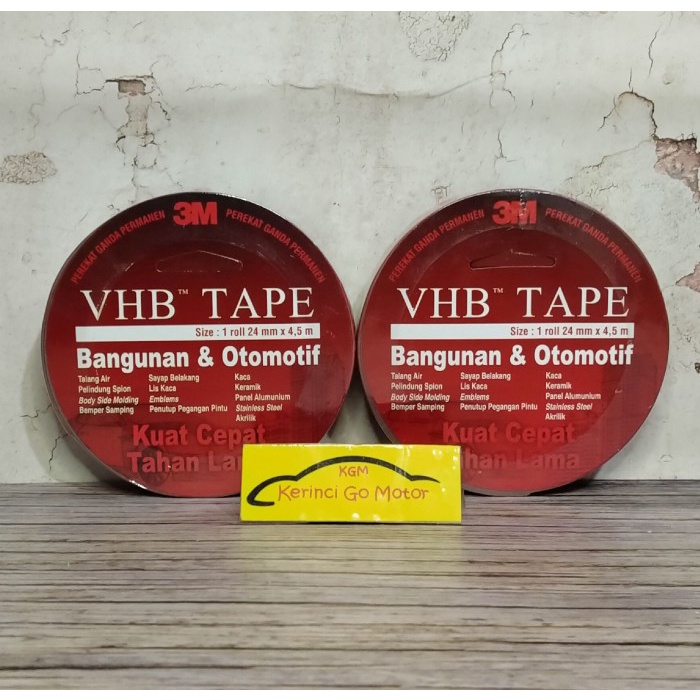 

ATKJaya- DOUBLE TAPE 3M VHB 24mm X 4,5m LEM BOLAK BALIK