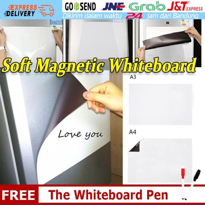 

ATKJaya- A3 A4 Ukuran Papan Magnet Kulkas Papan Tulis Presentasi Magnet Lembut