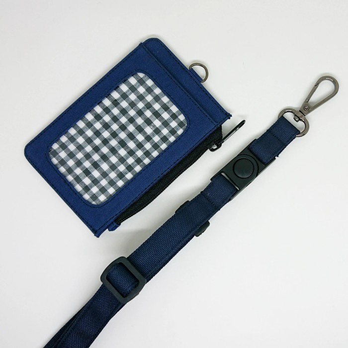 

ATKJaya- ID card holder / dompet id card & tali gantungan - navy