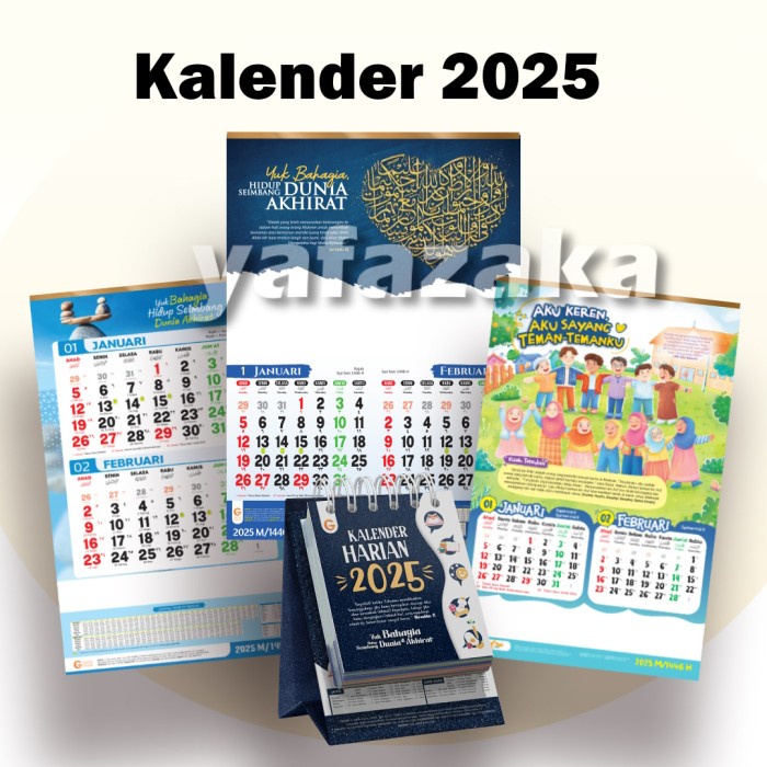 

ATKJaya- Kalender Islami Gema Insani - Kalendar Gantung Kaligrafi Islam - Kelender Dinding Regional
