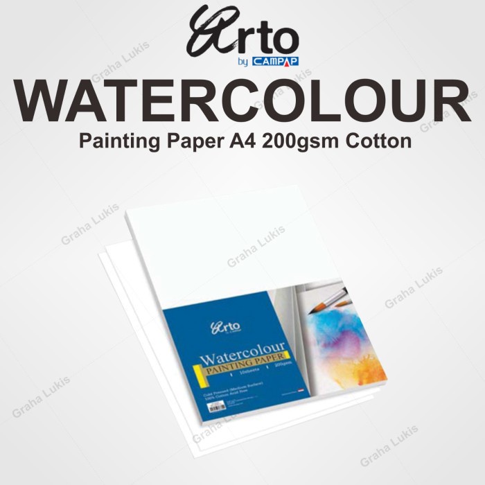 

ATKJaya- Arto Watercolour Paper A4 - 200gsm - Cotton
