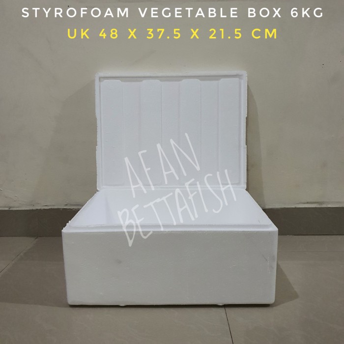 

ATKJaya- Styrofoam Box 6kg uk 48 x 37.5 x 21 CM /Sterefoam Fish/Ikan/Seafood
