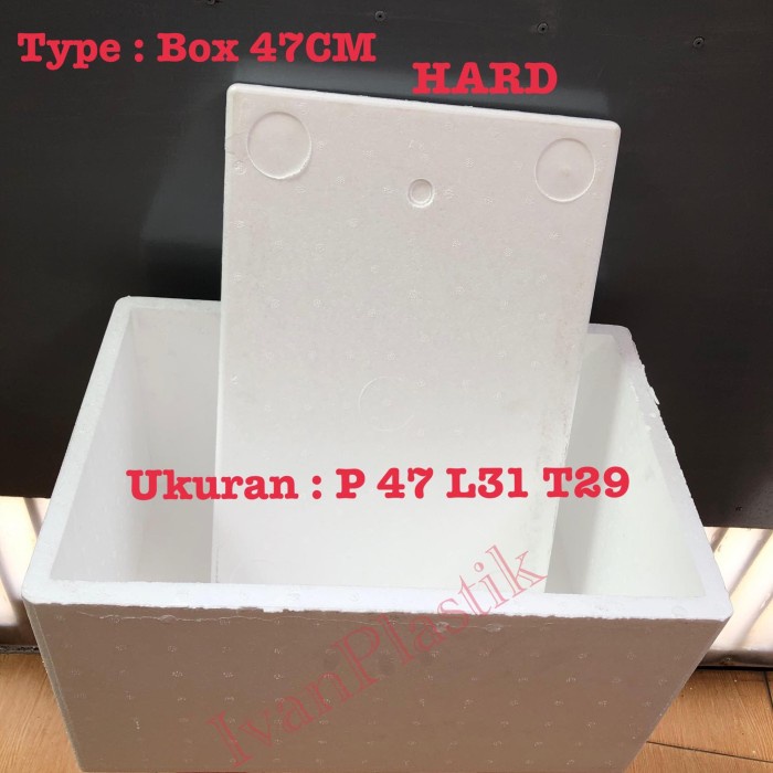 

ATKJaya- Stereofoam Box 47 cm HARD / Styrofoam Box 47 Benur Kualitas Hard