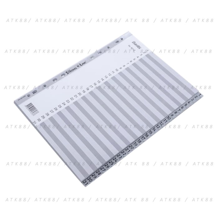 

ATKJaya- Bantex Numerical Indexes A4 31 Pages (1-31 index) #6212