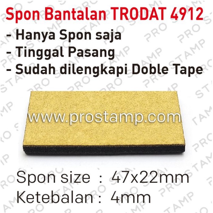 

ATKJaya- Replacement Ink Pad / Snow Pad Trodat 4912 Tanpa Warna