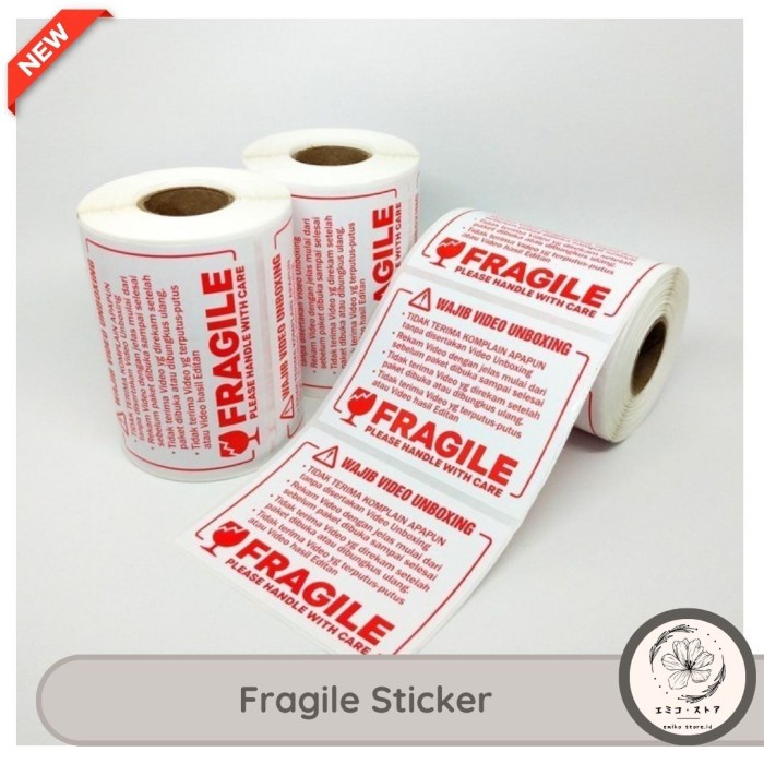 

ATKJaya- Label Sticker FRAGILE Wajib Video Unboxing Stiker