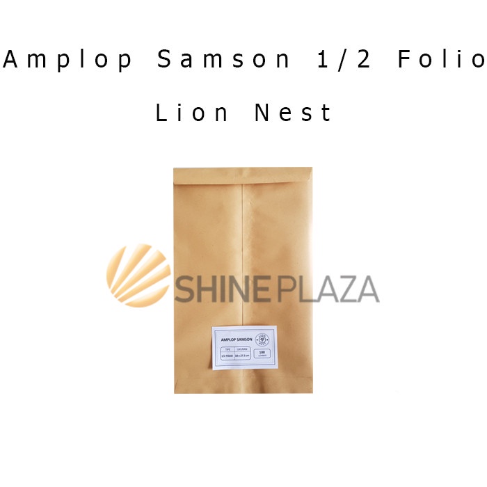 

ATKJaya- Amplop Coklat Samson C 1/2 Folio - Lion Nest - 100 Lembar