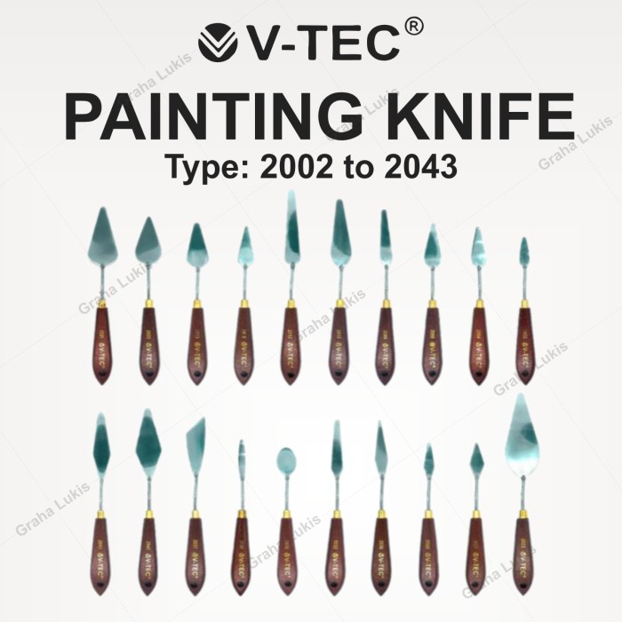 

ATKJaya- V-Tec Paint Knife No. 2032 / Pisau Palet / Painting Knife