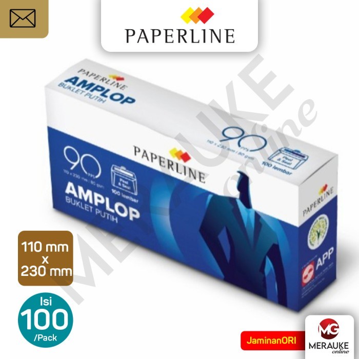 

ATKJaya- Amplop Paperline Putih Polos 90 PPS 80gsm