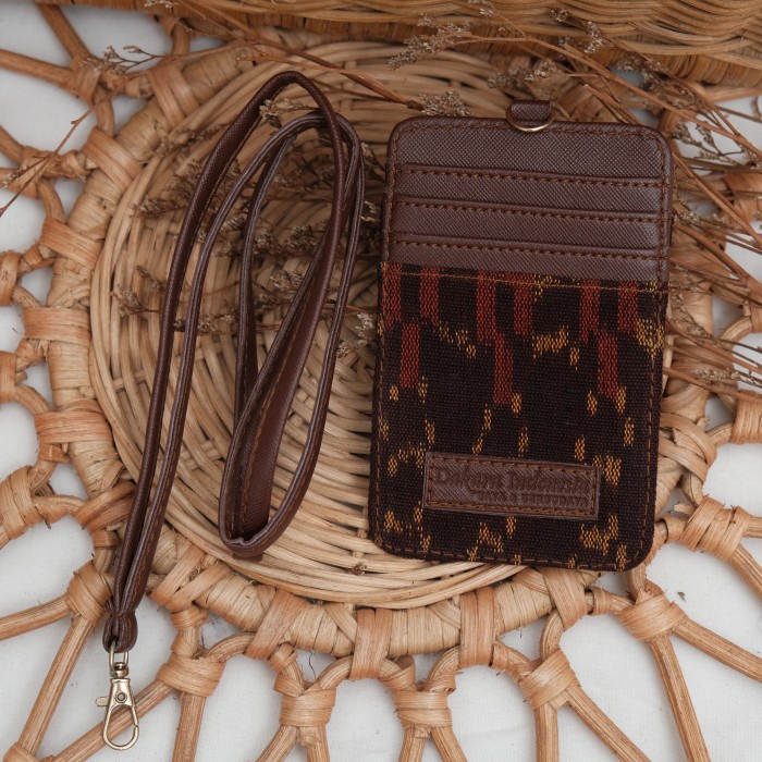 

ATKJaya- Lanyard Id Card Tenun Ikat Kulit Dakara Indonesia