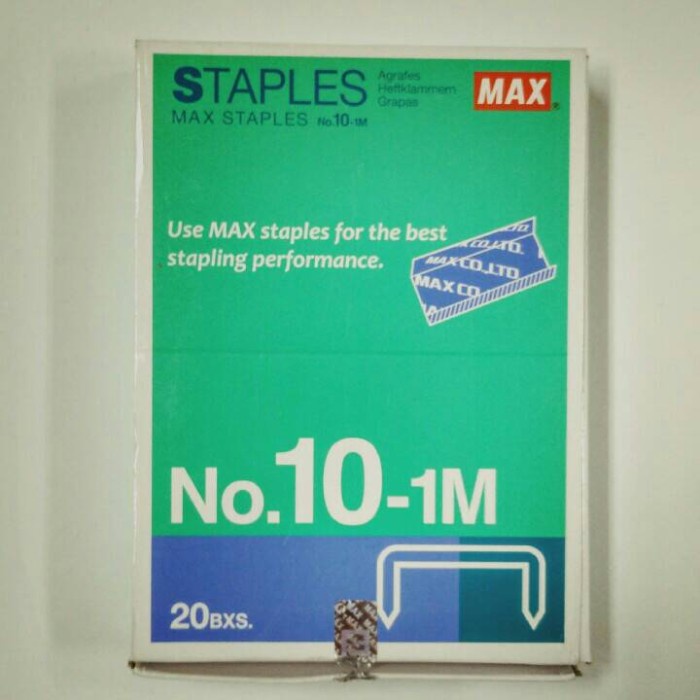 

ATKJaya- Max JAPAN Staples / Isi Hekter / Stapler no. 10-1M (Dus)