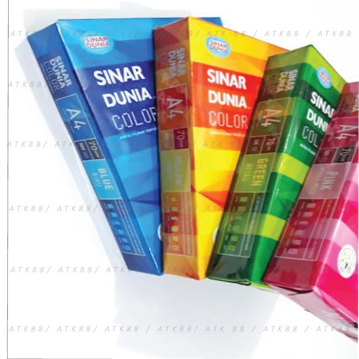 

ATKJaya- Kertas HVS Warna Sinar Dunia SIDU A4 70 Gram