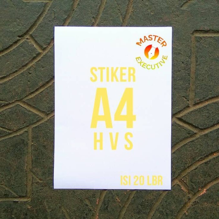 

ATKJaya- Sticker HVS A4 / Kertas Label Stiker Folio isi 20 Lembar