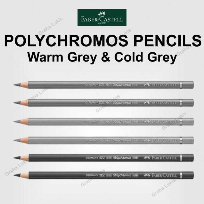 

ATKJaya- Faber-Castell - Polychromos Pencils - Varian Warm Grey & Cold Grey