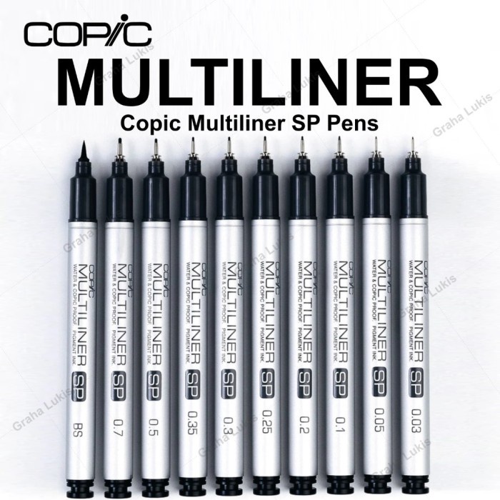 

ATKJaya- COPIC MULTILINER SP PEN Brush dan Nib / SATUAN