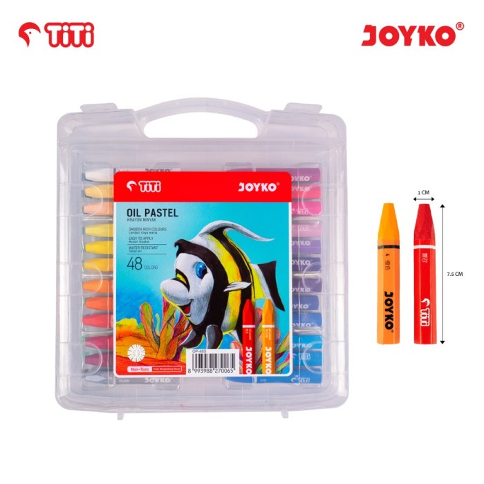

ATKJaya- Titi Crayon Oil Pastel 48 Colours Krayon Minyak Warna TI-P-48S Color