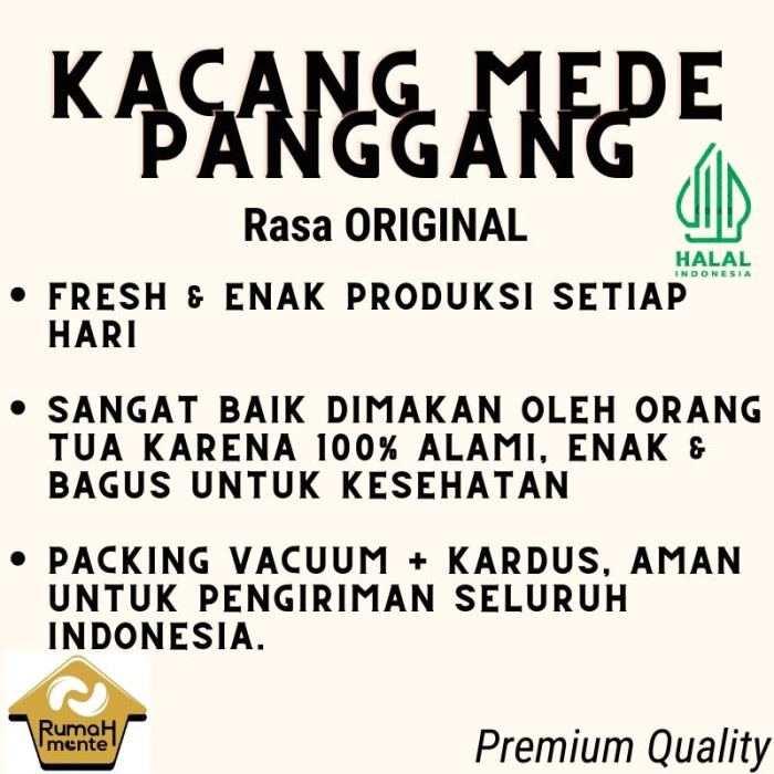 

JH8 KACANG METE MEDE OVEN PANGGANG VARIAN ORIGINAL 1KG