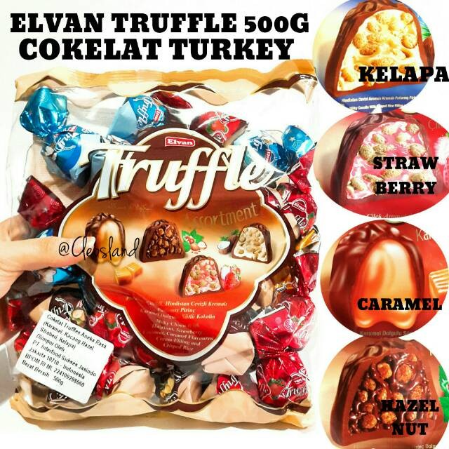 

JH8 Elvan Truffle Chocolate 400gr Coklat Arab Import Turki Turkey Original
