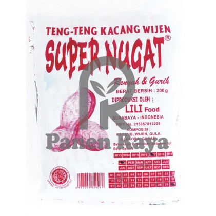 

JH8 Teng Teng Ting Ting Enting Super Nugat Nougat Lili Kacang Plastik