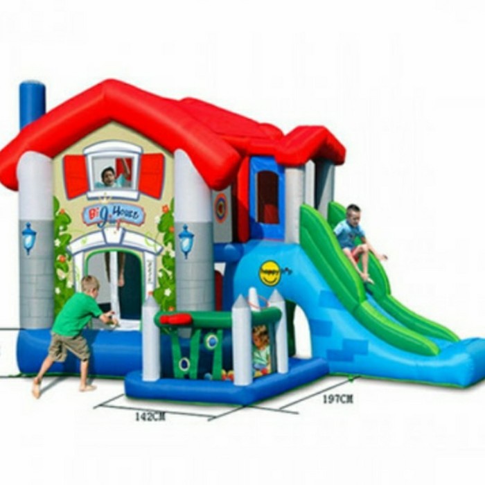 Promo Happy Hop 9515 Rumah Istana Balon Trampolin Anak.