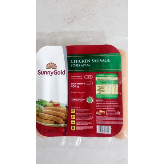 

PROMO Sunny Gold Sosis Ayam 400gr isi 12 pcs