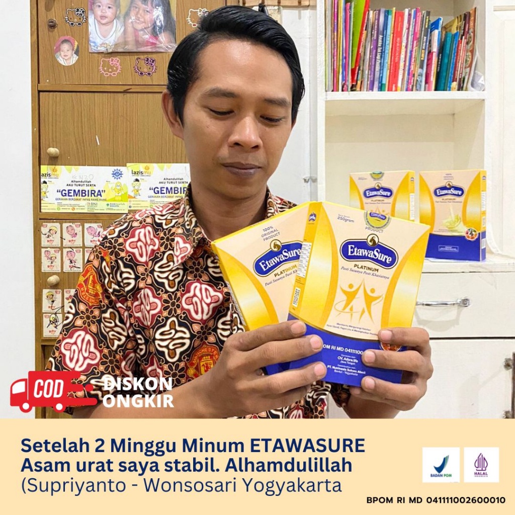 

[Paket Hemat 4 Box 1kg] Susu Kambing Etawasure - Susu Etawasure Untuk Therapy Asam Urat dan Nyeri