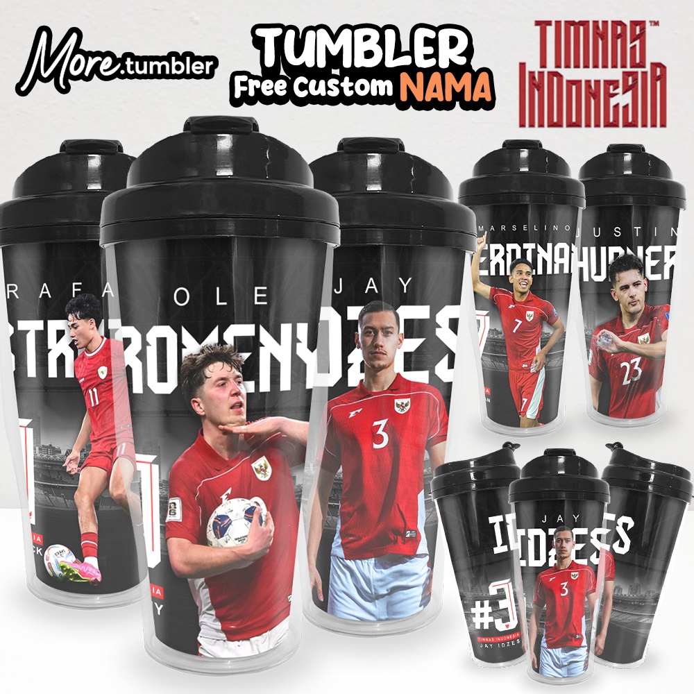 Tumbler TIMNAS INDONESIA / merchandise TIMNAS INDONESIA GARUDA / botol minum / type P D3V