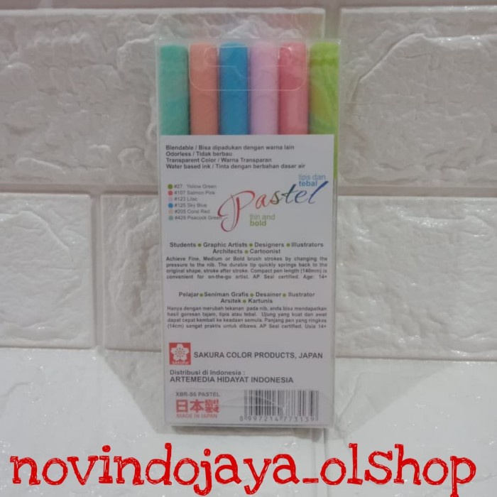 

KOI BRUSH PEN WARNA PASTEL