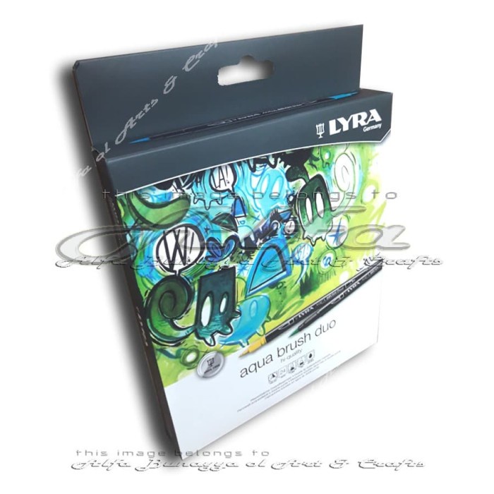 

LYRA AQUA BRUSH DUO SET 24 COLOURS - BRUSH PEN - STABILO SPIDOL 24C