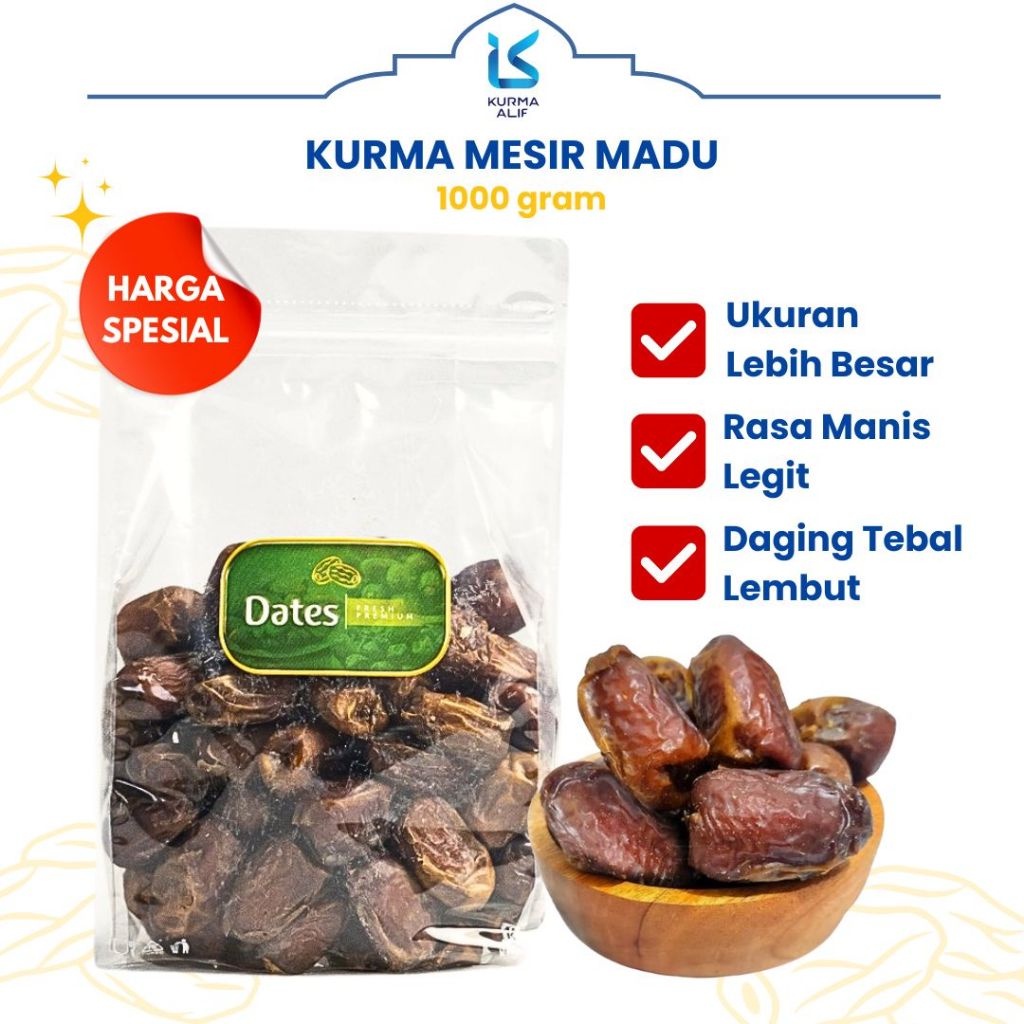 

Kurma Mesir Madu 1 Kg Premium Kurma Murah Grosir
