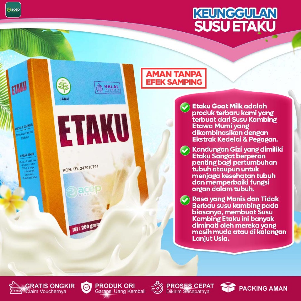 

Susu Etaku Goat Milk Untuk Patah Tulang Dan Retak Tulang Keropos Susu Penguat Tulang Anak Penambah