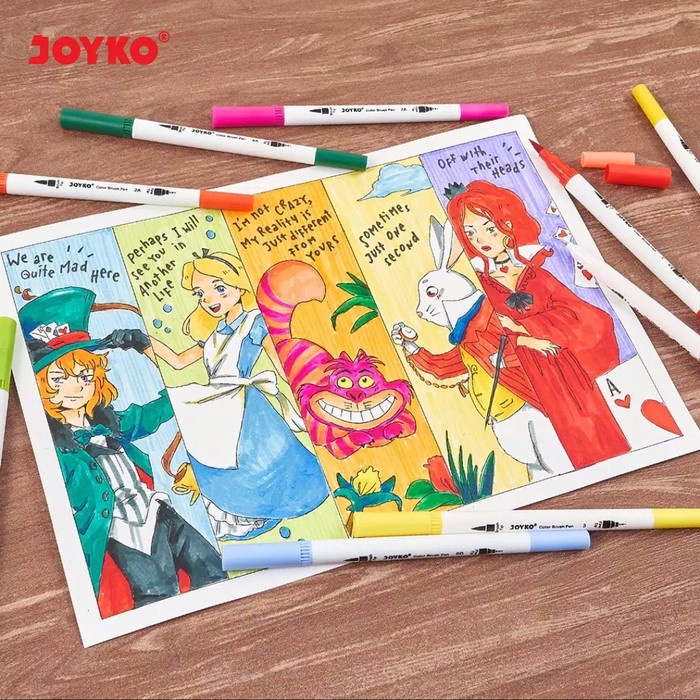 

SUPER COLOR BRUSH PEN JOYKO DUAL TIP JUMBO SET 24 WARNA CLP-13A