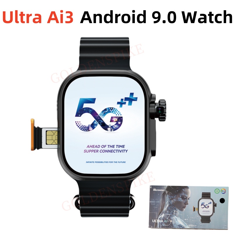 Microwear Ultra Ai3 Smartwatch 4G Android Amoled Hd Camera Gps Wifi Google Play Store App Download