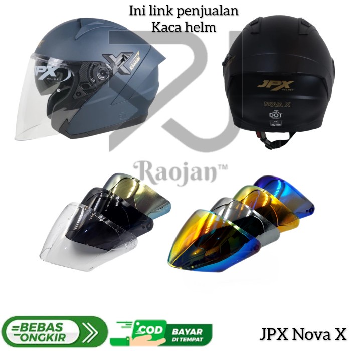 JAYAmart- Kaca helm JPX Nova X Visor helm JPX Nova X
