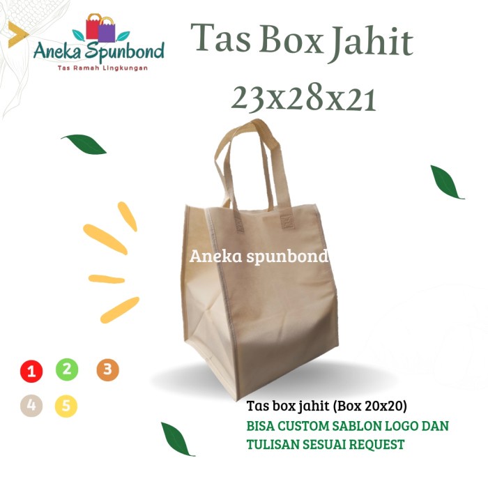 

SOUVEN- Tas Spunbond box dus 20 jahit tebal