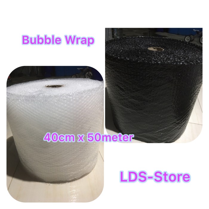 

SOUVEN- Eceran Bubble Wrap Warna Hitam/Putih ukuran 40cm x 50meter