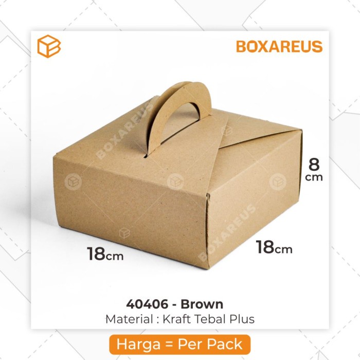 

SOUVEN- Dus Kue, Box Kue, Cake Box, Gift Box, Kado, Souvenir - # 40406-B
