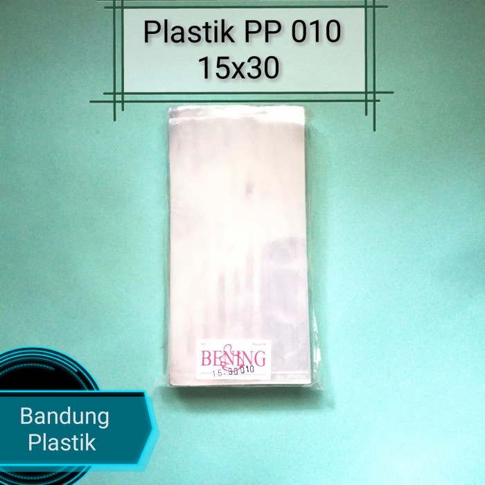 SOUVEN- plastik PP 010 bening 15cm tebal transparan / 15x30
