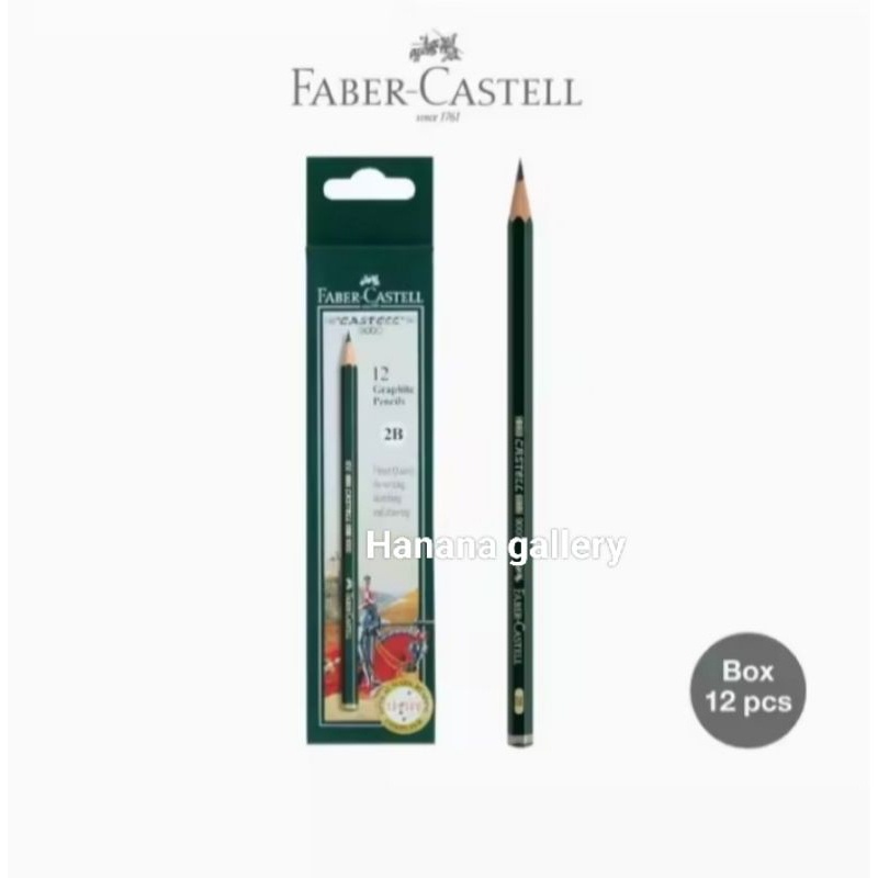 

IK! Pensil Faber-Castell 2B Hitam (12 Pcs/Pak) Dapat Dibaca Komputer