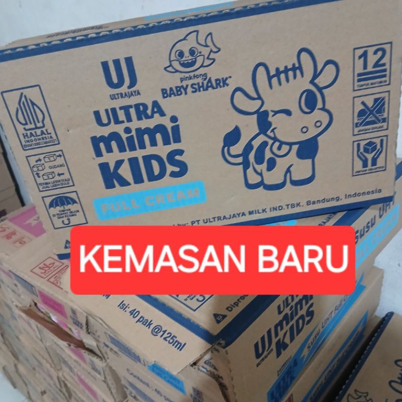 

SUSU ULTRA MIMI Kids 125ml 1 Dus Susu UHT Rasa Coklat Strawberry Full cream Vanilla