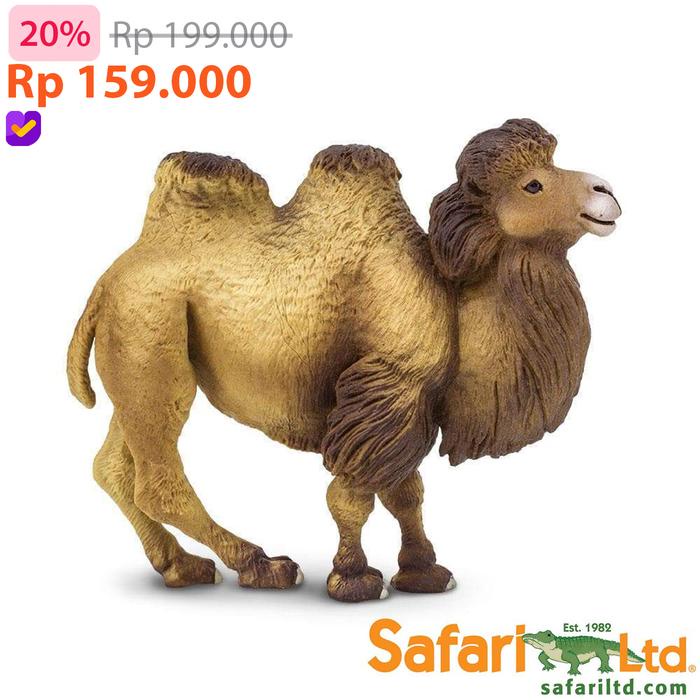 Sale Terbatas Safari Ltd Bactrian Camel - Animal Figure Original Koleksi Mainan Pajangan Hewan High