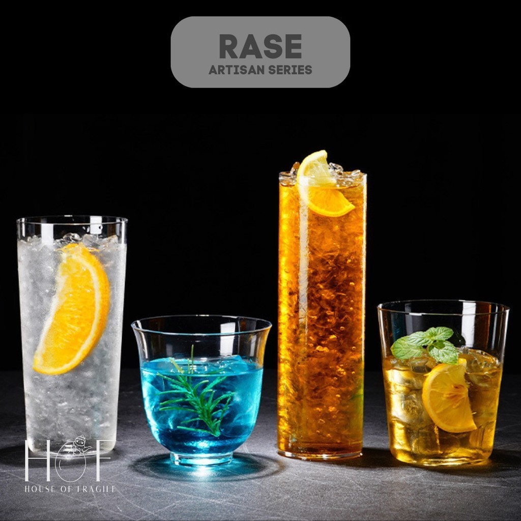 [HOF] RASE Artesian Cocktail Glass - Gelas Mocktail Bar Tipis Aesthetic Handmade Import Unik D3V