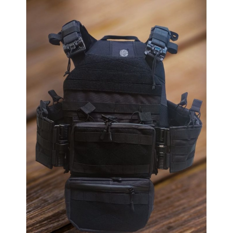 bodyvest Nakula hitam tactical rompi brimob