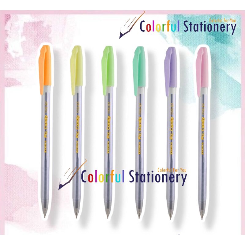 

IK! Pulpen / Ballpoint Zebra Pastel 0.7 Pic Candy (12 Pcs)
