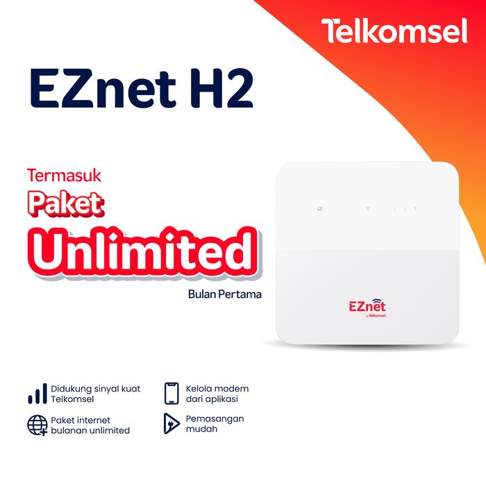 TELKOMSEL EZNET H2 INTERNET MODEM WIFI UNLIMITED 100% ORIGINAL