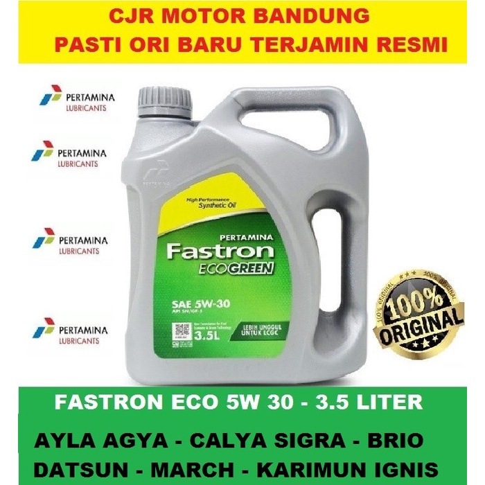 JAYAmart- OLI MOBIL LCGC AYLA AGYA BRIO Pertamina FASTRON ECOGREEN SAE 5W 30