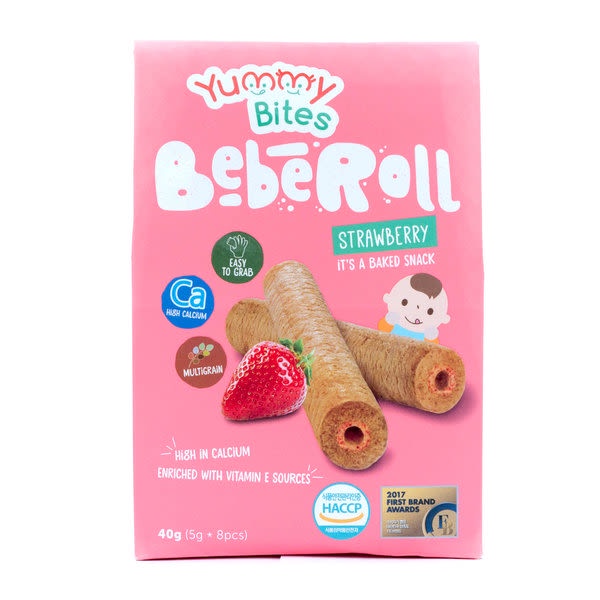 

YUMMY BITES BEBEROLL STRAWBERRY 40 G - RAJA SUSU