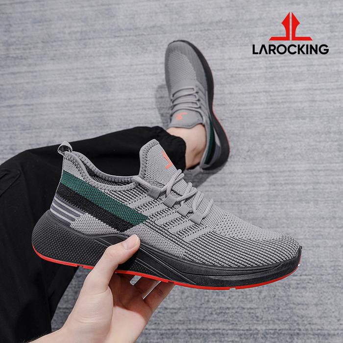 Terlaris Larocking - Vortex Abu Sepatu Sneakers Running Gym Shoes Sports Outdoor Olahraga