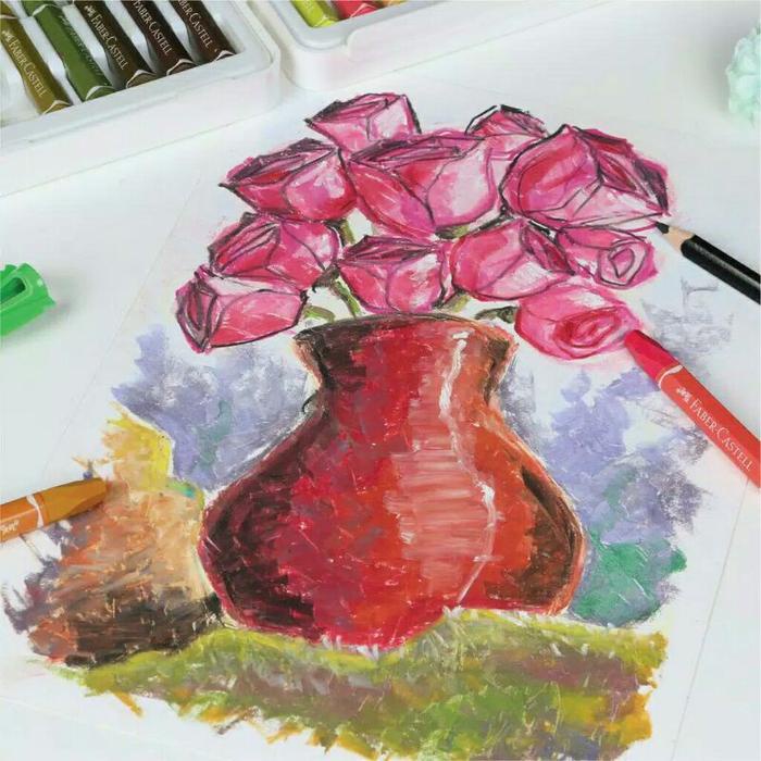

CRAYON 60 WARNA FABER CASTELL / OIL PASTEL FABER CASTELL 60 WARNA ANAK