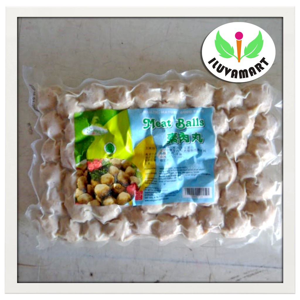

Evergreen Meatball 450 gr / Bakso Urat Meat Ball / Baso Daging Vegetarian / Tian en Xiang